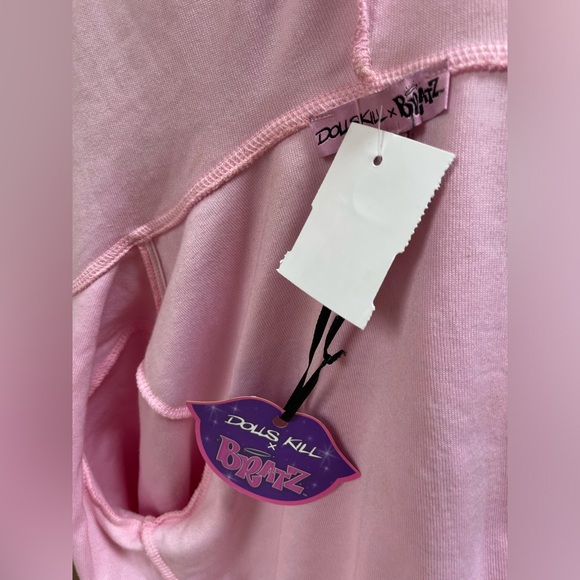 NWOT Dolls Kill  x BRATZ  keep it glossy velour jacket 👧 S - Picture 4 of 4